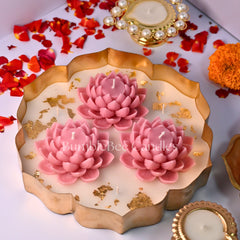 Radiant Lotus Urli - 9 inch Centrepiece
