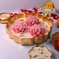 Radiant Lotus Urli - 9 inch Centrepiece