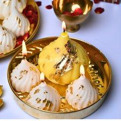 Jumbo Modak Candles Gift Set of 4