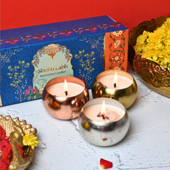 Shubh Labh - Luxury Metal Jar Set