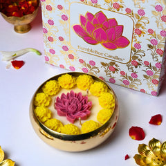 Luxury Floral Urli Candle Gift Box