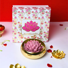 Luxury Divine Lotus Urli Candle Gift Box