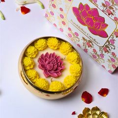 Luxury Floral Urli Candle Gift Box
