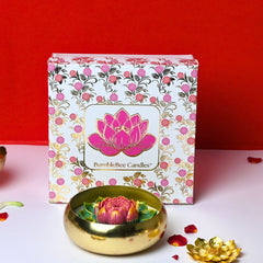 Luxury Serene Lotus Urli Candle Gift Box