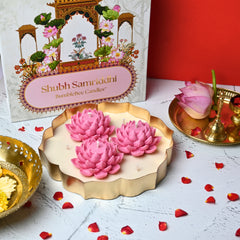 Radiant Lotus Urli - 9 inch Centrepiece
