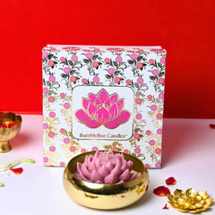 Luxury Divine Lotus Urli Candle Gift Box
