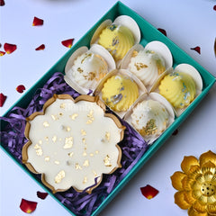 Modak Candle with Urli Gift Set