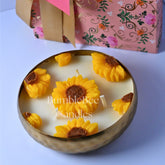 Golden Hammered Urli Gift Box - Sunflower