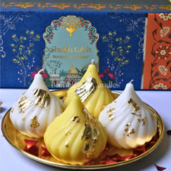 Jumbo Modak Candles Gift Set of 4