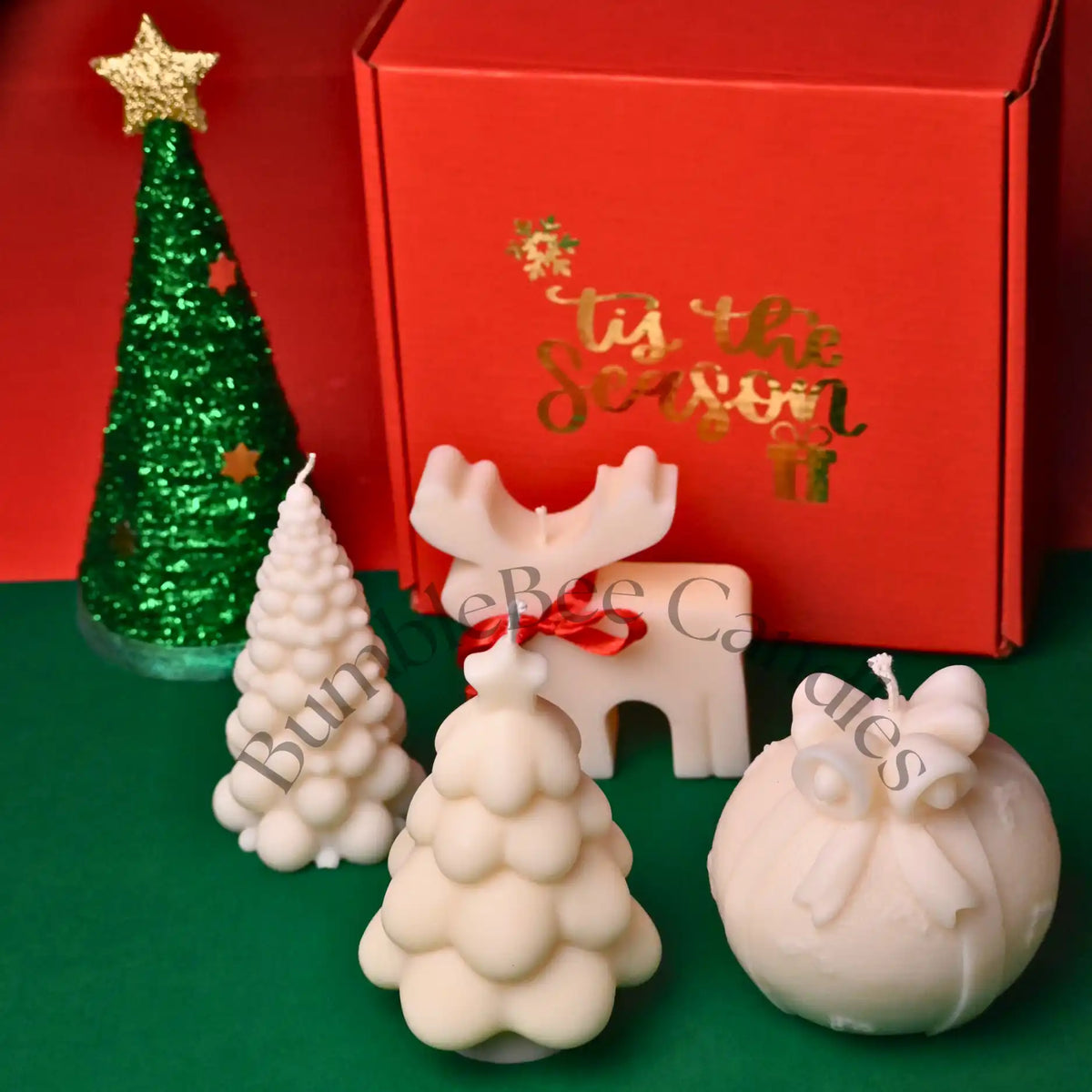 White Christmas Centrepiece Set