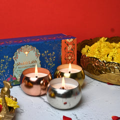 Shubh Labh - Luxury Metal Jar Set