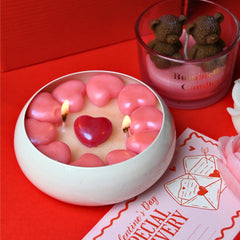 Bubble Heart Premium Scented Candle