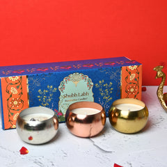Shubh Labh - Luxury Metal Jar Set
