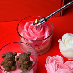 Valentine candle gift set