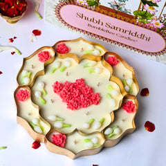 Shubh Samriddhi Divided Lotus Urli Candle Gift Box