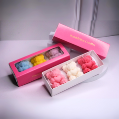 Rose Teddy candle set of 3