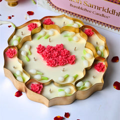 Shubh Samriddhi Divided Lotus Urli Candle Gift Box
