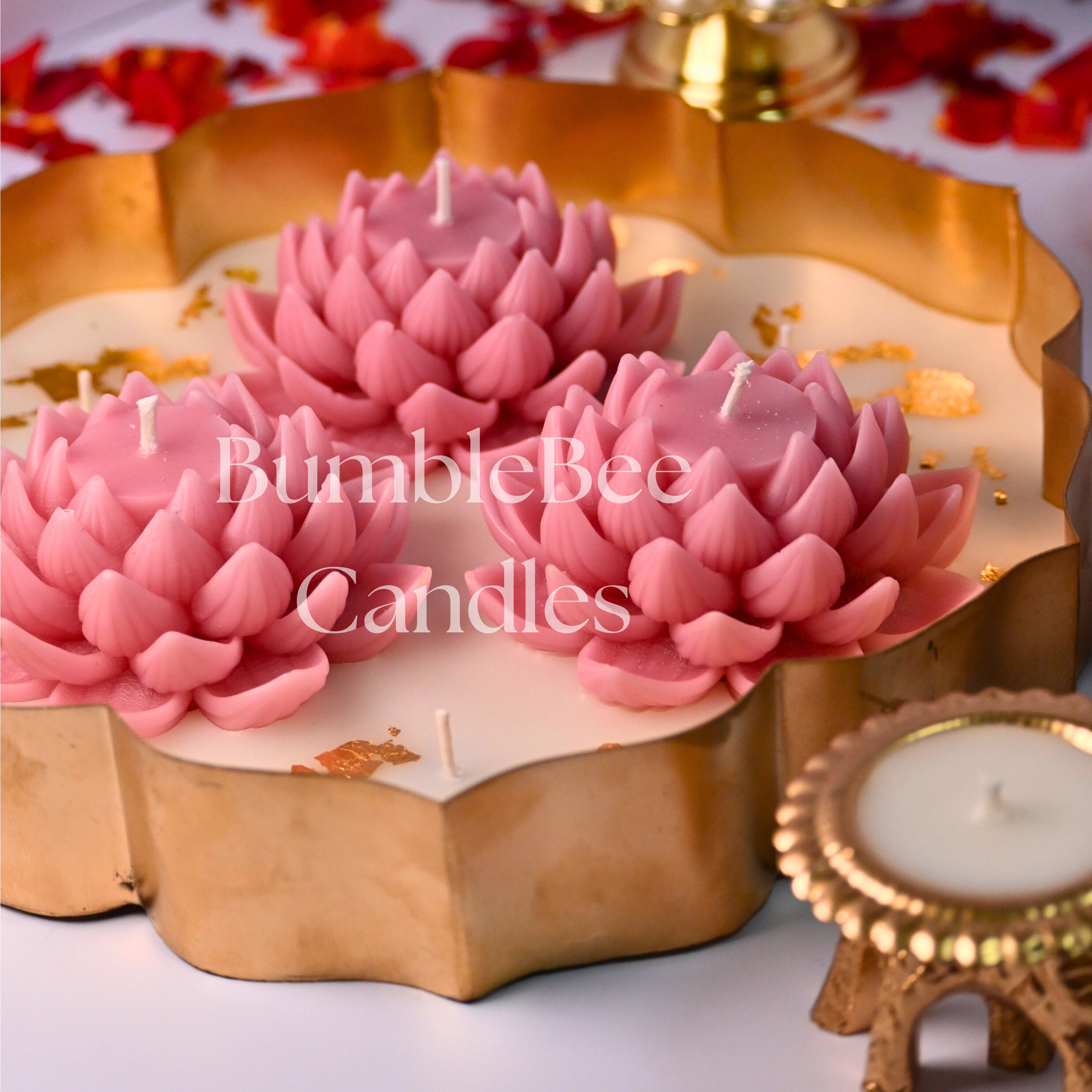 Radiant Lotus Urli - 9 inch Centrepiece